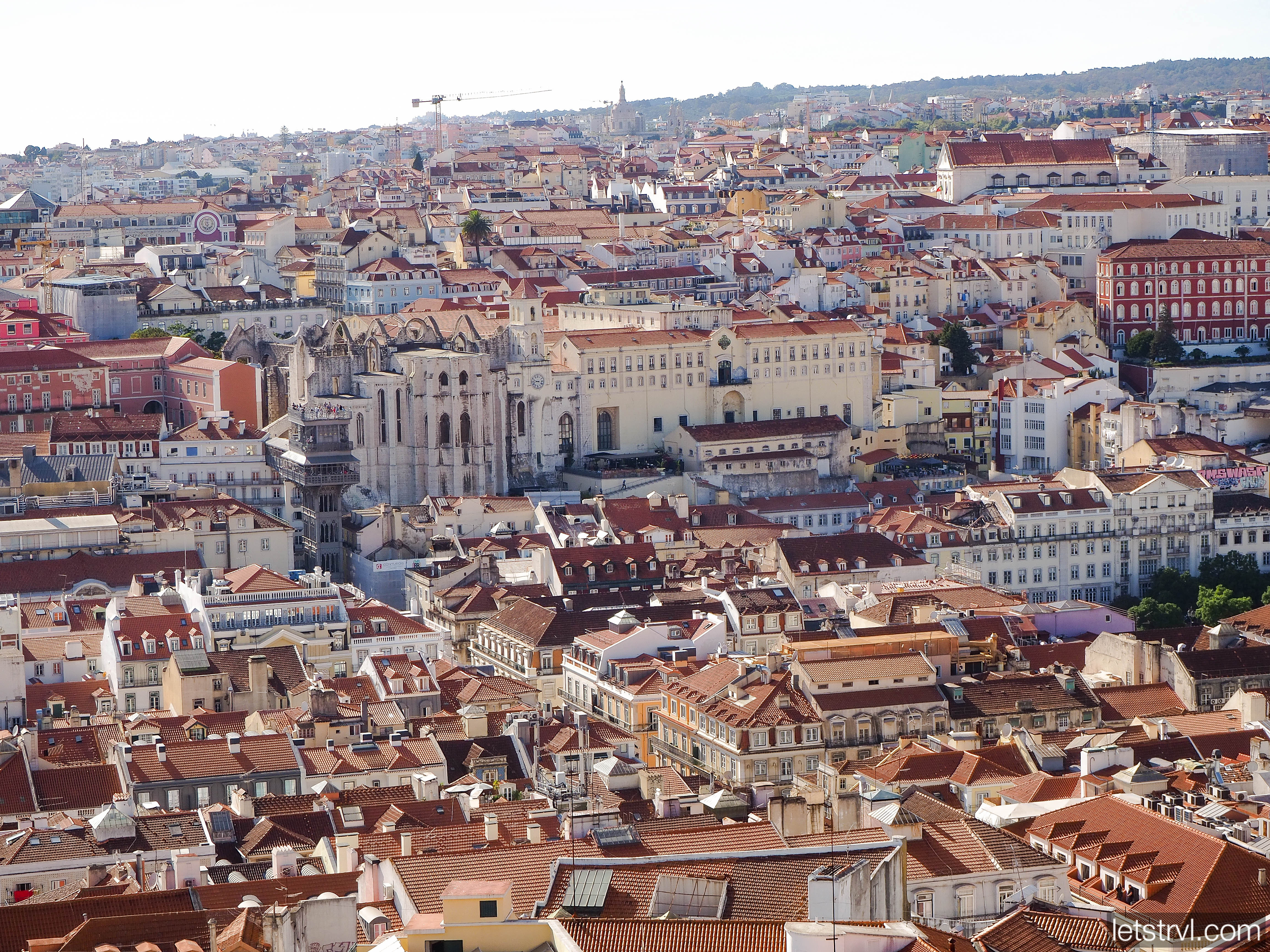 Вид с Замка Святого Георгия в Лиссабоне